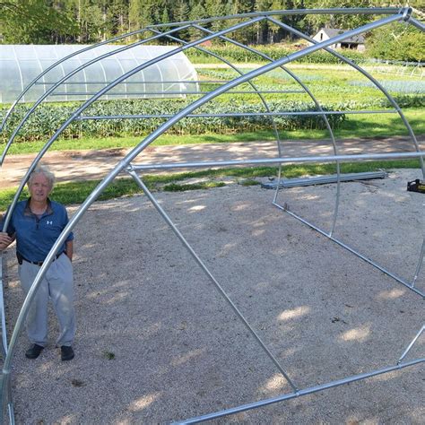 bending metal for hoop houses with gothic peak|diy greenhouse hoop benders.